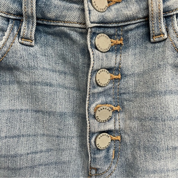 KanCan high rise skinny jeans distressed button fly size 28 - Picture 3 of 9